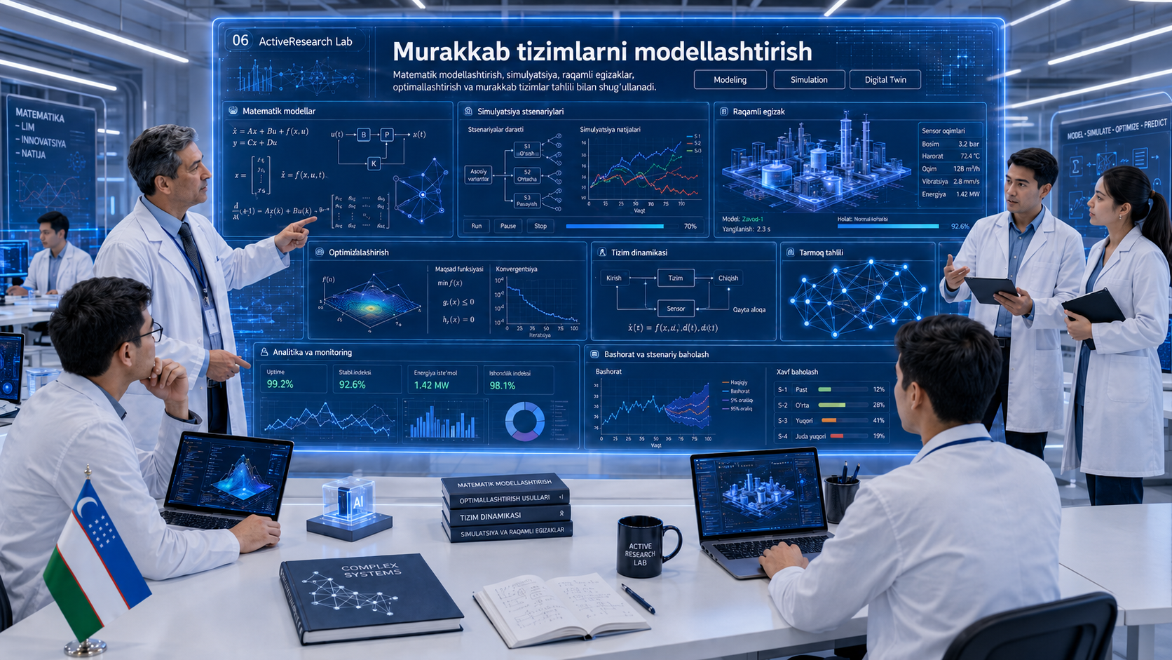Murakkab tizimlarni modellashtirish laboratoriyasi logotipi