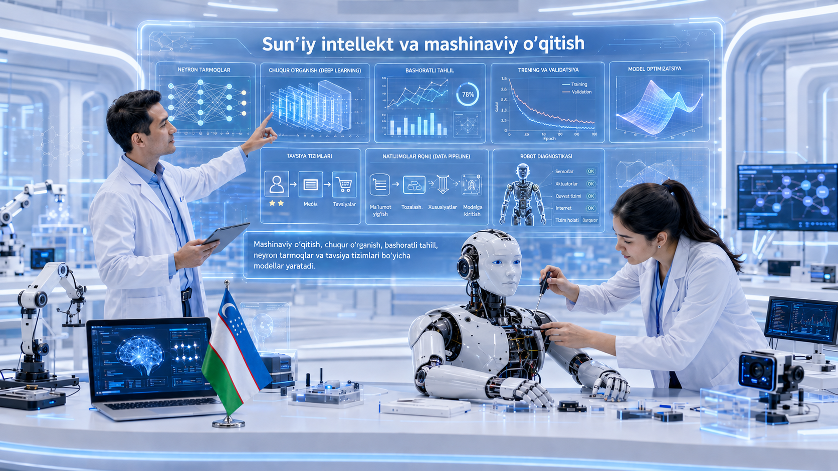 Sun’iy intellekt va mashinaviy o‘qitish laboratoriyasi logotipi